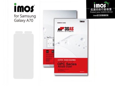"imos官方授權總經銷" 免運 imos 3SAS SAMSUNG A70 A 70 雷射切割 完美貼合 螢幕保護貼