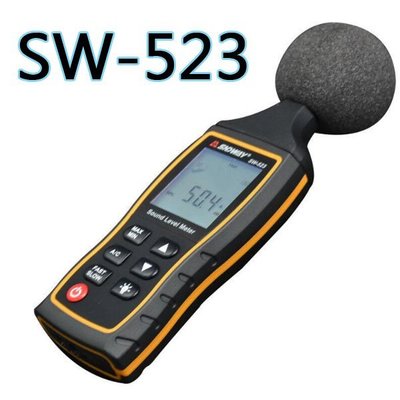5Cgo【批發】含稅會員有優惠 553245900734 達威SW-523數字噪音計分貝儀噪音檢測儀噪音測試儀電容麥克風