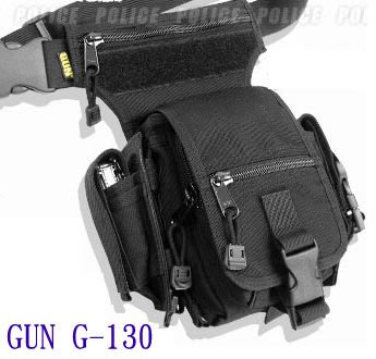 GUN G-130 型男必備(5.5吋手機可用)多功能腰包 腿包 側包 露營,旅行,警察,生存遊戲
