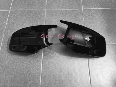 涔峰ＣＦ☆(亮黑)BMW F10 F11 前期 專用 後視鏡蓋 後視鏡罩 牛角 替換式 後視鏡 後照鏡