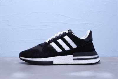 Adidas ZX500 RM Boost 黑白 麂皮 透氣 休閒運動慢跑鞋 男女鞋 BB6822