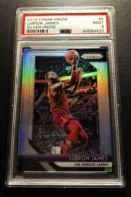 LeBron James Los Angeles Lakers 2019-20 Panini Prizm Silver #129 Card (BGS  9)