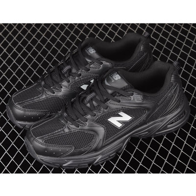 New Balance NB530系列復古休閒慢跑鞋 男女鞋 全黑