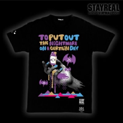 STAYREAL JUN WATANABE x STAYREAL Hi! Nightmare T恤(M)