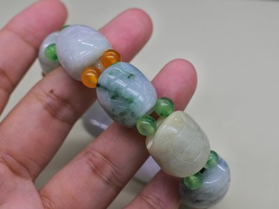 《競標商品專區》緬甸A貨 天然緬甸玉龜殼 手牌 手鍊 手珠