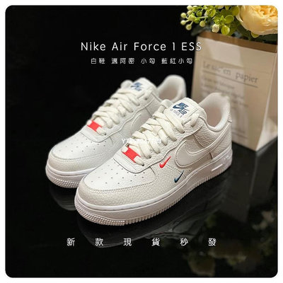 Nike Air Force 1 白色 刺繡 小勾 雙勾 滑板鞋 CT1989-101[上井正品折扣店]