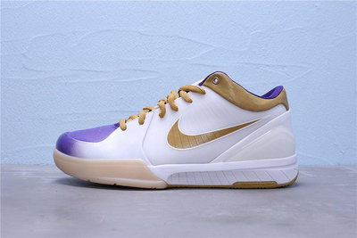 Nike Zoom Kobe 4 MLK ZK4 白 紫金 休閒運動籃球鞋 男鞋 344335-171【ADIDAS x NIKE】