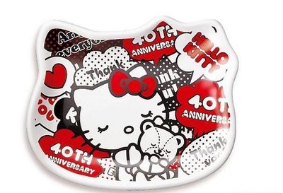 ♥小花花日本精品♥ Hello Kitty40週年泰迪熊繽紛7-11立體公仔造型盤子點心盤