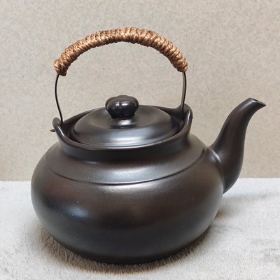 京窯奈米鈦高導熱J300耐熱直火陶壺、燒水壺。提把為防燙銅把。(大容量3000CC)【現貨商品，當日出貨】