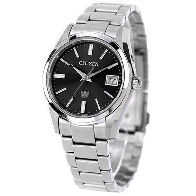 預購 CITIZEN AQ4080-52E 星辰錶 手錶 THE CITIZEN 37mm  高精度光發電 黑色面盤 不鏽鋼錶帶 男錶女錶