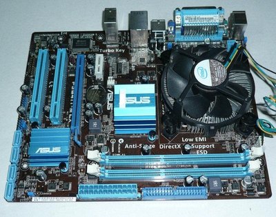 4G DDR3記憶體+華碩P5G41T-M LX主機板+Intel Core 2 Q8200四核處理器【整組附風扇擋板】