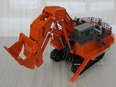 [丸山建機模型店] - - -HITACHI EX8000(紅色升降梯版) 1/87挖土機模型---塗裝瑕疵