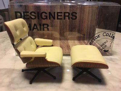 【挑椅子】【限自取】Eames Lounge Chair 大班椅模型。白。 (復刻品) XA-038(-1)