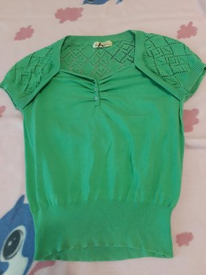 HOGO COLOR 鎮衣店專賣店購/嫩綠色針織衣