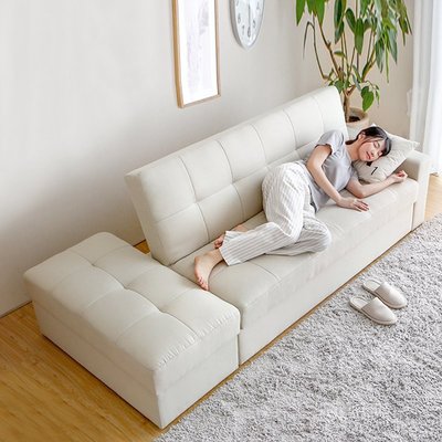 熱銷 客廳小戶型布藝沙發新款雙三人日式收納兩用多功能折疊沙發床儲物原創