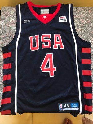 Iverson球衣 雅典奧運 USA 夢幻隊 Kobe LBJ Curry 刺繡球衣 絕版