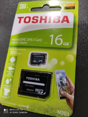 愛寶買賣 TOSHIBA 東芝 M203 16GB 16G Micro SDHC TF 記憶卡 讀100MB