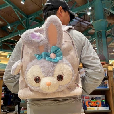 毛絨玩具 卡通玩具 迪士尼代購星黛露史黛拉兔子大臉包大容量雙肩背包書包