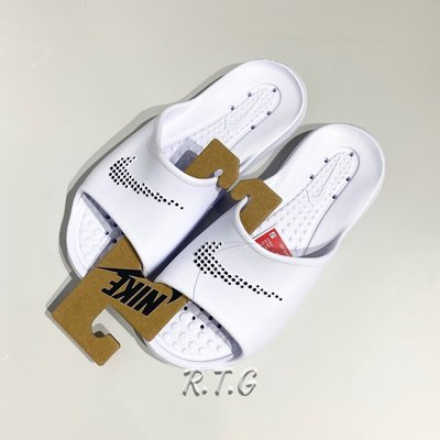 【RTG】NIKE VICTORI ONE SHOWER SLIDE 拖鞋 白色 凸點 防水 男鞋 CZ5478-100