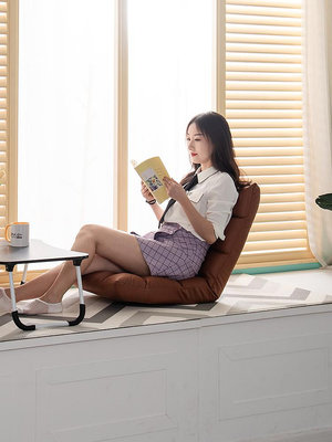 懶人日記飄窗榻榻米可折疊單人床上電腦靠背椅子地板懶人小沙發