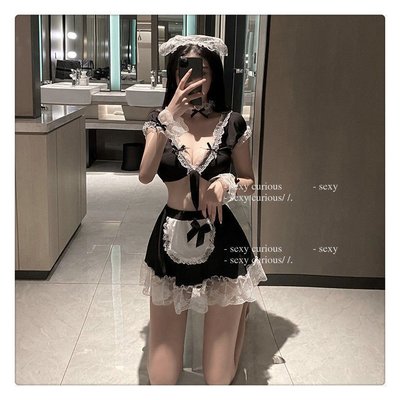 情趣制服女 情趣内衣女 性感内衣女媚舞新款情趣內衣女仆日系軟萌女傭裝制服誘惑套裝角色扮演裝