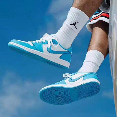 Air Jordan 1 Low UNC 北卡藍 淺藍色 運動籃球鞋 潮鞋 AO9944-441 男女鞋