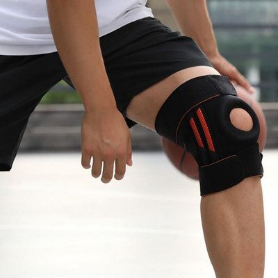 減壓登山護膝 排球/羽球減震護髕骨 運動護膝護具 跑步透氣膝保護套