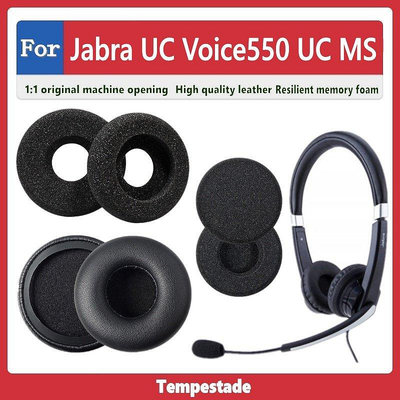 適用於 Jabra UC Voice 550 UC MS 耳罩 耳機罩 耳機套as【飛女洋裝】