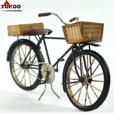 現貨創意擺件復古鐵皮工藝品擺件裝飾大國防自行車模型生日禮物家居飾品