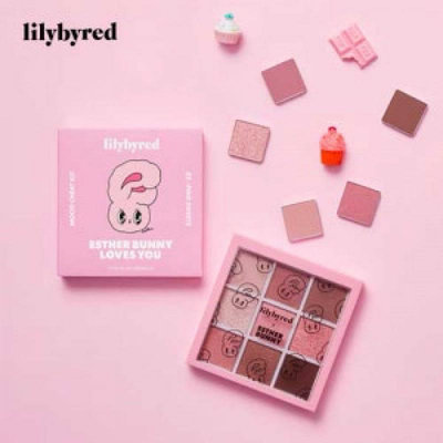 全新LILYBYRED Mood Cheat Kit 02 Pink sweets 聯名款九宮格眼影盤 02