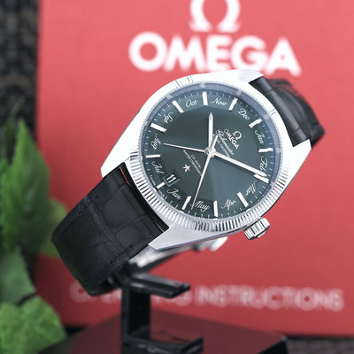 歐米茄 OMEGA 星座系列 Globemaster 年曆 橄欖綠面 41mm 同軸擒縱 多邊型立體錶盤