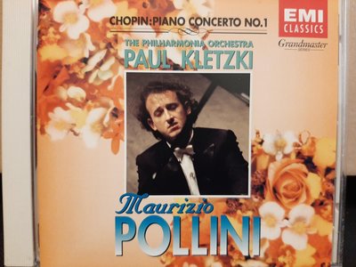 Pollini,Kletzki,Chopin-P.c No.1,波里尼，克列茲基，蕭邦-第一號鋼琴協奏曲，早期日本版，如新。