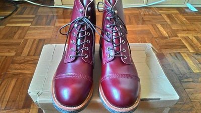 手工靴 復刻 julian boots red wing酒紅色油皮工裝靴