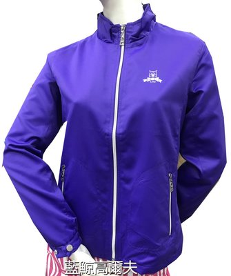 藍鯨高爾夫 LYNX女防風內鋪棉外套#1562551-76（紫）