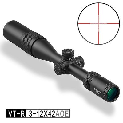 [01] DISCOVERY 發現者 VT-R 3-12X42 AOE 狙擊鏡 ( 真品瞄準鏡抗震倍鏡氮氣快瞄內紅點防水