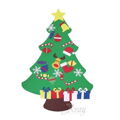 X射線【X020771】DIY聖誕樹120CM，聖誕節/聖誕樹/聖誕不織布/佈置/裝飾/擺飾/道具/交換禮物