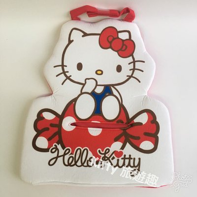 [Kitty 旅遊趣] Hello Kitty 車用面紙套 造型面紙盒套 凱蒂貓 糖果 可吊掛