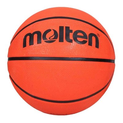 【Molten】8片深溝橡膠7號籃球-室外 戶外 7號球 亮橘黑 B7C2010-O