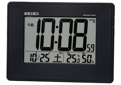 14480A 日本進口 限量品 正品 SEIKO日曆座鐘桌鐘時鐘 可壁掛鐘溫溼度計時鐘LED畫面電波時鐘