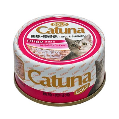 SNOW的家【訂購】Catuna 開心金罐 鮪魚+吻仔魚80g 12種口味 (80270031