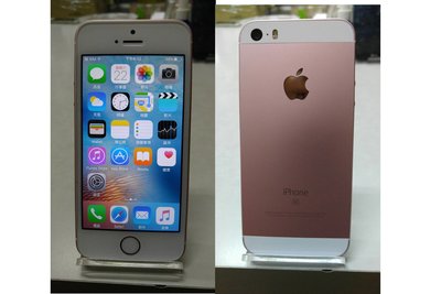 iPhone SE 16G 美版玫瑰金色99新 有鎖配合卡貼破解網路鎖,就可正常使用