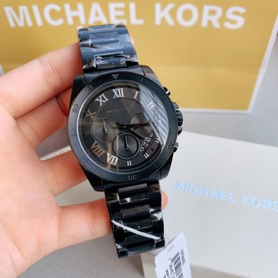 現貨MK8482 精鋼錶帶 羅馬刻度 三眼計時手錶 MK男錶 美國Outlet代購100%正品 現貨附購買明星同款熱銷