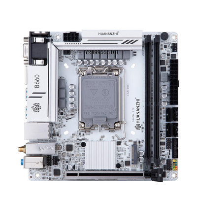 主機板華南金牌B660M-ITX主板臺式電腦迷你白色支持酷睿12/13代i3/i5/i7電腦主板