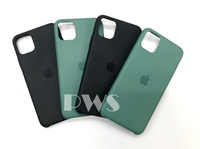 ☆【蘋果 Apple 原廠 iPhone 11 pro Max  矽膠保護殼】黑色/松綠色 ☆ 展示品