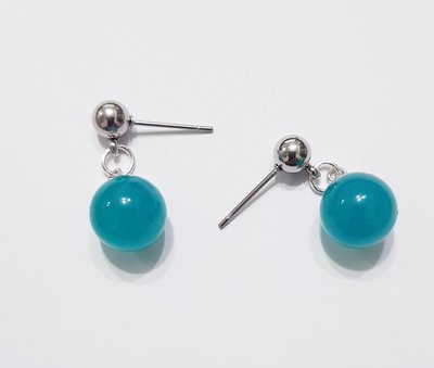 天河石耳環 鋼針❤水晶玉石特賣#A1250