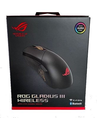 全新 ASUS 華碩 ROG Gladius III Wireless 無線電競滑鼠