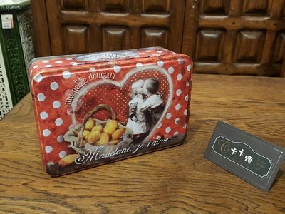 【卡卡頌 歐洲跳蚤市場/歐洲古董】歐洲老件_法國老鐵盒 餅乾盒 質感收納小物 m0457 提供租借✬