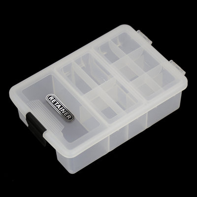 瑞美拓RETAINER兩層全透明新料加厚出口零件盒 收納盒 LEGO樂高盒