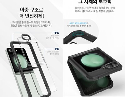 KINGCASE 韓國 cano Galaxy Z Flip5 ZFlip5 Flip5 全包透明矽膠掛繩保護套手機殼保