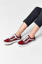 全新️正品「VANS 」Premium Old Skool 經典款 酒紅色 麂皮 滑板鞋M6 W7.5 帆布鞋 休閒鞋 男 女 款23.5-24(38)